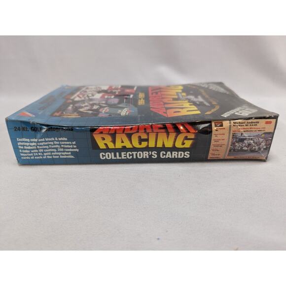 1956-1991 ANDRETTI RACING CARDS SEALED BOX 36 PKS POTENTIAL AUTOGRAPHS GOLD - Picture 2 of 6